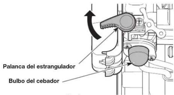 Palanca del estrangulador Bulbo del cebador