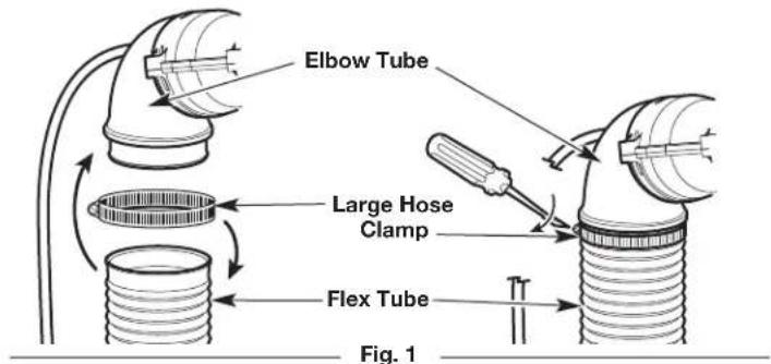 Elbow Tube Large Hose Clamp Flex Tube Fig. 1