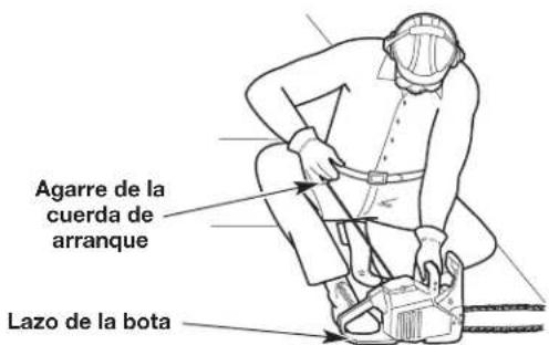 Agarre de la cuerda de arranque Lazo de la bota