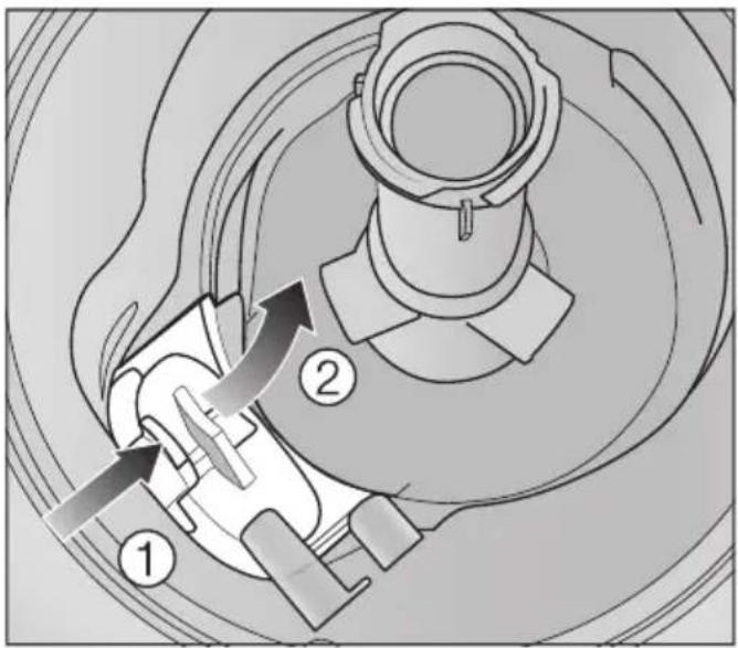 MIELE G 7366 SCVi SF AutoDos - Cleaning the drain pump - 1