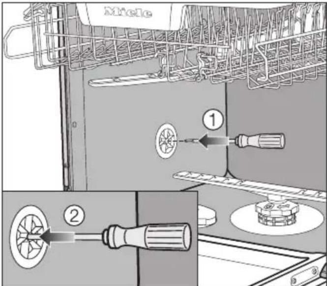 MIELE G 7366 SCVi SF AutoDos - Venting the water drainage - 1