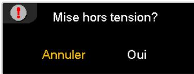 OPTOMA HD50 - Mise hors tension du projecteur - 1