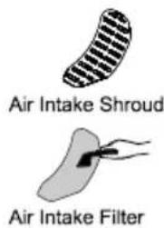 Air Intake Shroud Air Intake Filter