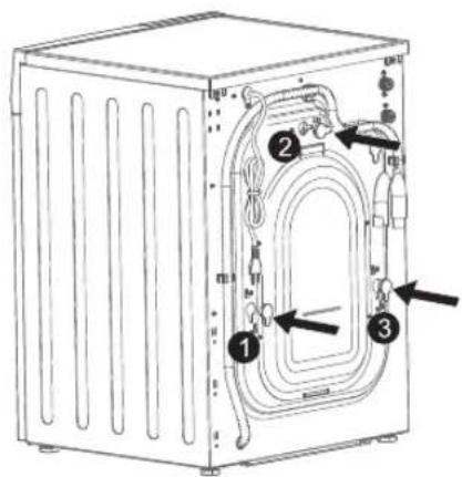 Technical diagram of a refrigerated unit with labeled components and directional arrows indicating flow or movement.