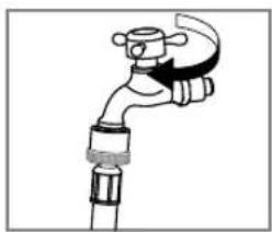 Equator EW 835 - Cleaning the water inlet filter - 1