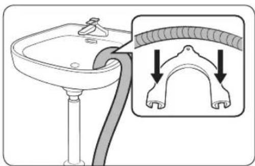 Equator EW 835 - CONNECTING THE DRAIN HOSE - 1