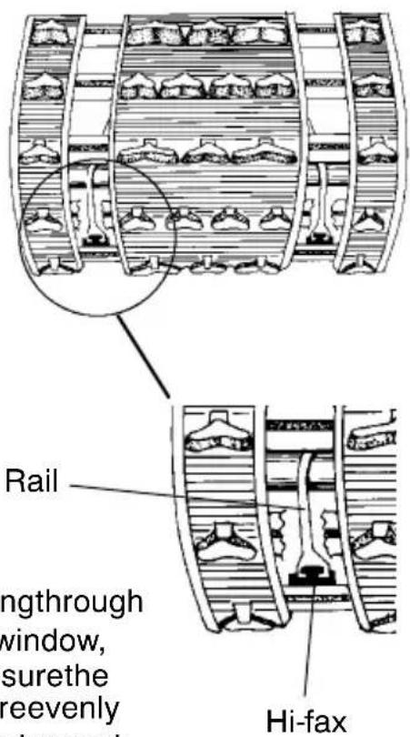 Rail length through window, surethe reevenly Hi-fax