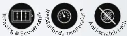 Tecnología Eco-kerat Regulador de temperatura Anti-scratch tech