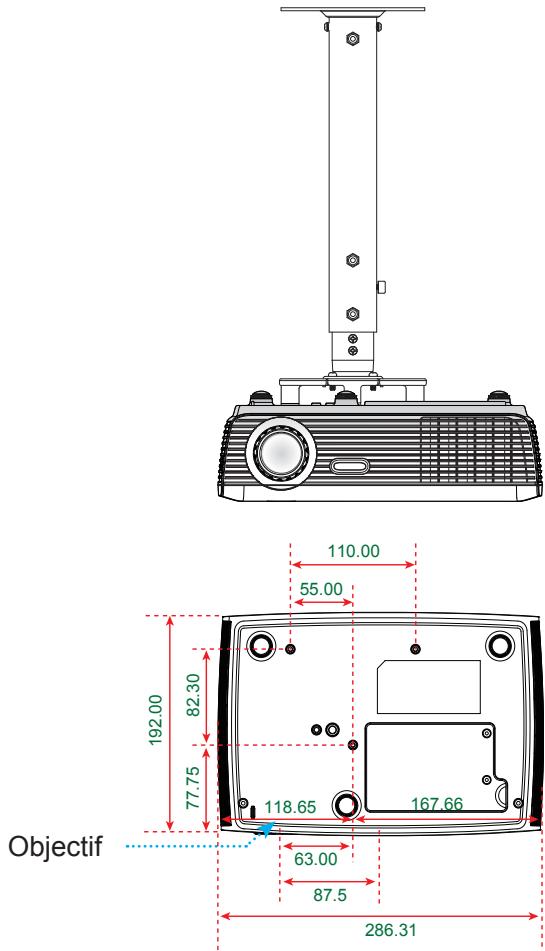 OPTOMA HD600X - Installation au plafond - 3