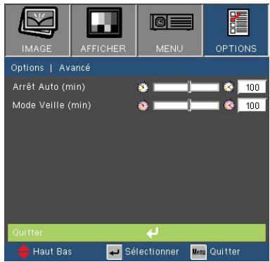 OPTOMA HD600X - OPTIONS | Avancé - 1