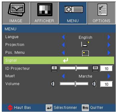OPTOMA HD600X - MENU - 1