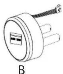 ZKTeco LH7500 - Install the coil spring and screw the stud - 9