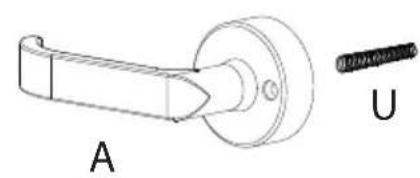ZKTeco LH7500 - Install the coil spring and screw the stud - 1