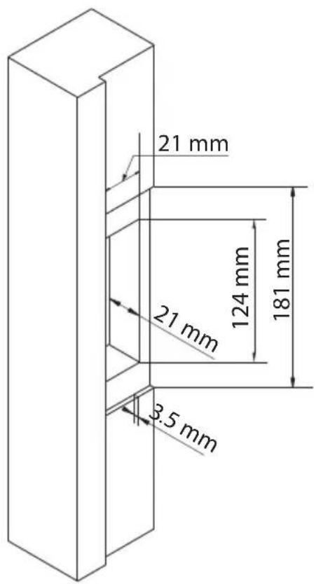 21 mm 21 mm 3.5 mm 124 mm 181 mm