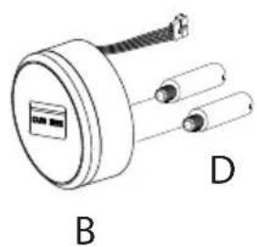 ZKTeco LH7500 - Install the coil spring and screw the stud - 7