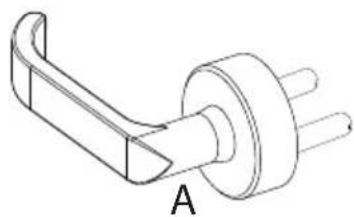 ZKTeco LH7500 - Install the coil spring and screw the stud - 6