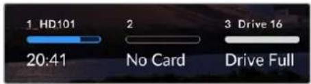 1_HD101 20:41 No Card 3_Drive 16 Drive Full