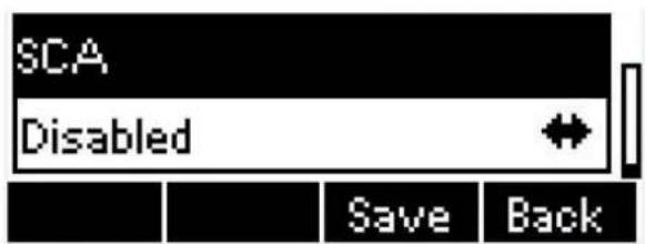SCA Disabled Save Back