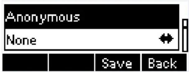 Anonymous None Save Back