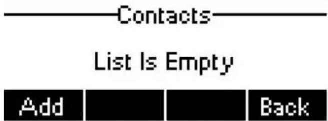 Contacts List Is Empty Add Back