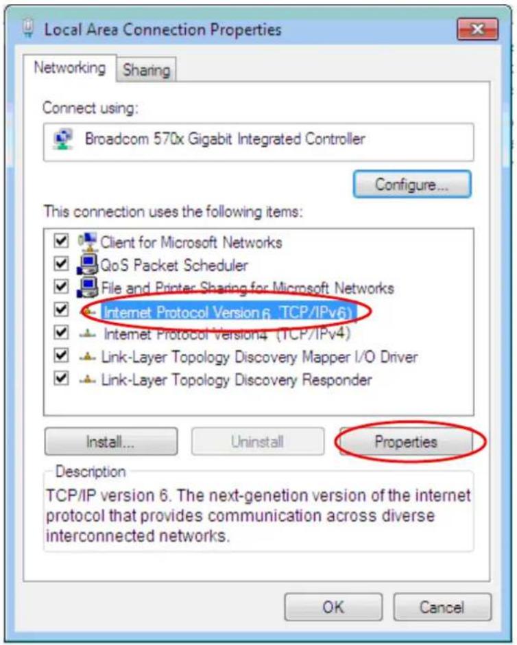 Local Area Connection Properties Networking Sharing Connect using: Broadcom 570x Gigabit Integrated Controller Configure... This connection uses the following items: ✓ Client for Microsoft Networks ✓ QoS Packet Scheduler ✓ File and Printer Sharing for Microsoft Networks ✓ Internet Protocol Version 6…