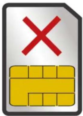 Icon depicting a document with a red 'X' symbol and yellow grid pattern below, indicating cancellation or error.