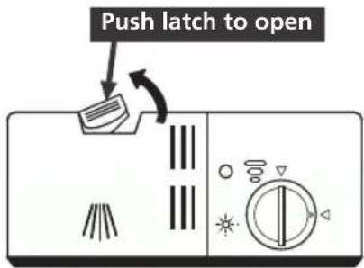 Push latch to open