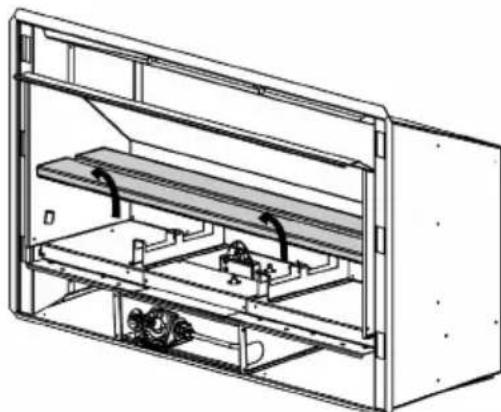 Escea EF5000 - WARNING: The regulator that is supplied with the fire MUST NOT BE REMOVED. - 1