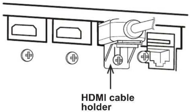 HDMI cable holder