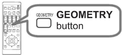 GEOMETRY GEOMETRY button