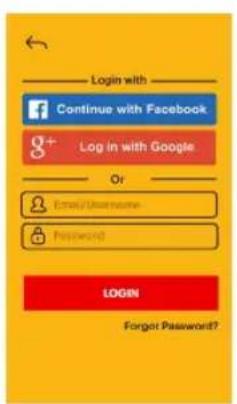 Login with Continue with Facebook g+ Log in with Google Or Email/Username Password LOGIN Forgot Password?