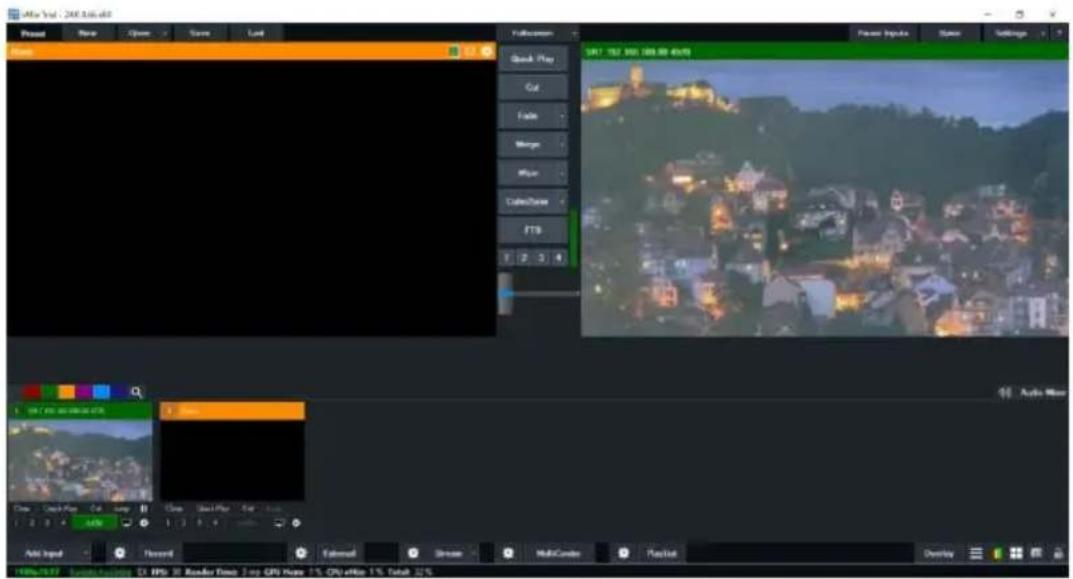 Adobe Flash - 2003 Flash Project New Open Save Load Refresher Quick Play Cut Finish Merge Run CubeZone FTP SRT 157.392 (88.99 4x8) Power Inputs Sales Settings Add More Add Input Flowend External Stream MultiCondo Flashbox Preview-2003 Search Settings: 51 FPS @ Reader Time Top GPS Panama 1.5, CPU Utilization Total 22%