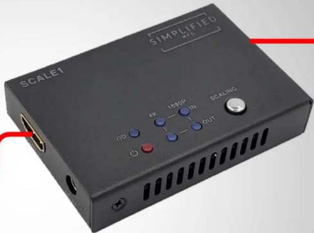 SAMPLIFIED AT6 SCALE1 4K 1080P IN SCALING OUT