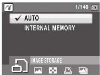 AUTO INTERNAL MEMORY IMAGE STORAGE