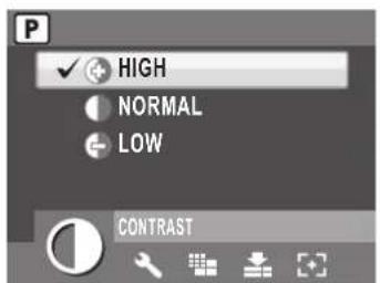 P ✓ HIGH NORMAL LOW CONTRAST