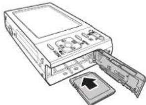 SANYO VPC-E1090 - Inserting an SD/SDHC Memory Card - 2