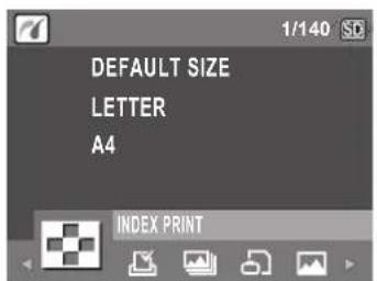 DEFAULT SIZE LETTER A4 INDEX PRINT