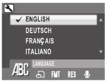 ENGLISH DEUTSCH FRANÇAIS ITALIANO LANGUAGE ABC FMT RES