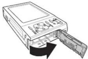 SANYO VPC-E1090 - Inserting an SD/SDHC Memory Card - 3