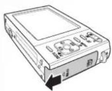 SANYO VPC-E1090 - Inserting an SD/SDHC Memory Card - 1