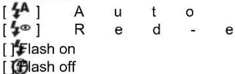[A] A u t o [÷] R e d - e []Flash on []Flash off