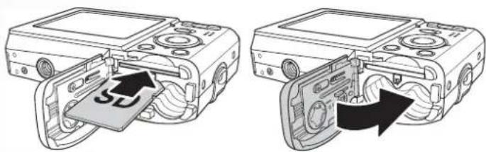 SANYO VPC-S750 - Inserting an SD/MMC Memory Card - 2