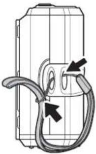 SANYO VPC-S750 - Attaching the Wrist Strap - 1
