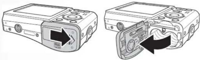 SANYO VPC-S750 - Inserting an SD/MMC Memory Card - 1