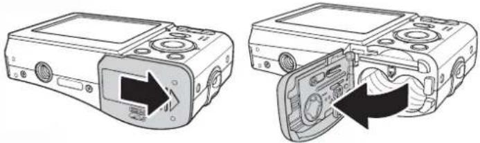 SANYO VPC-S750 - Inserting the Batteries - 1