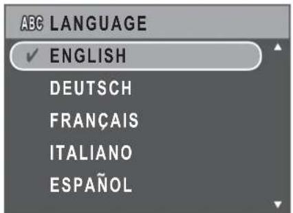 ABC LANGUAGE ✓ ENGLISH DEUTSCH FRANÇAIS ITALIANO ESPAÑOL