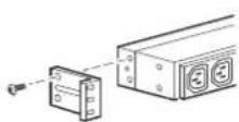 APC AP9566 - Attaching brackets to the PDU - 2