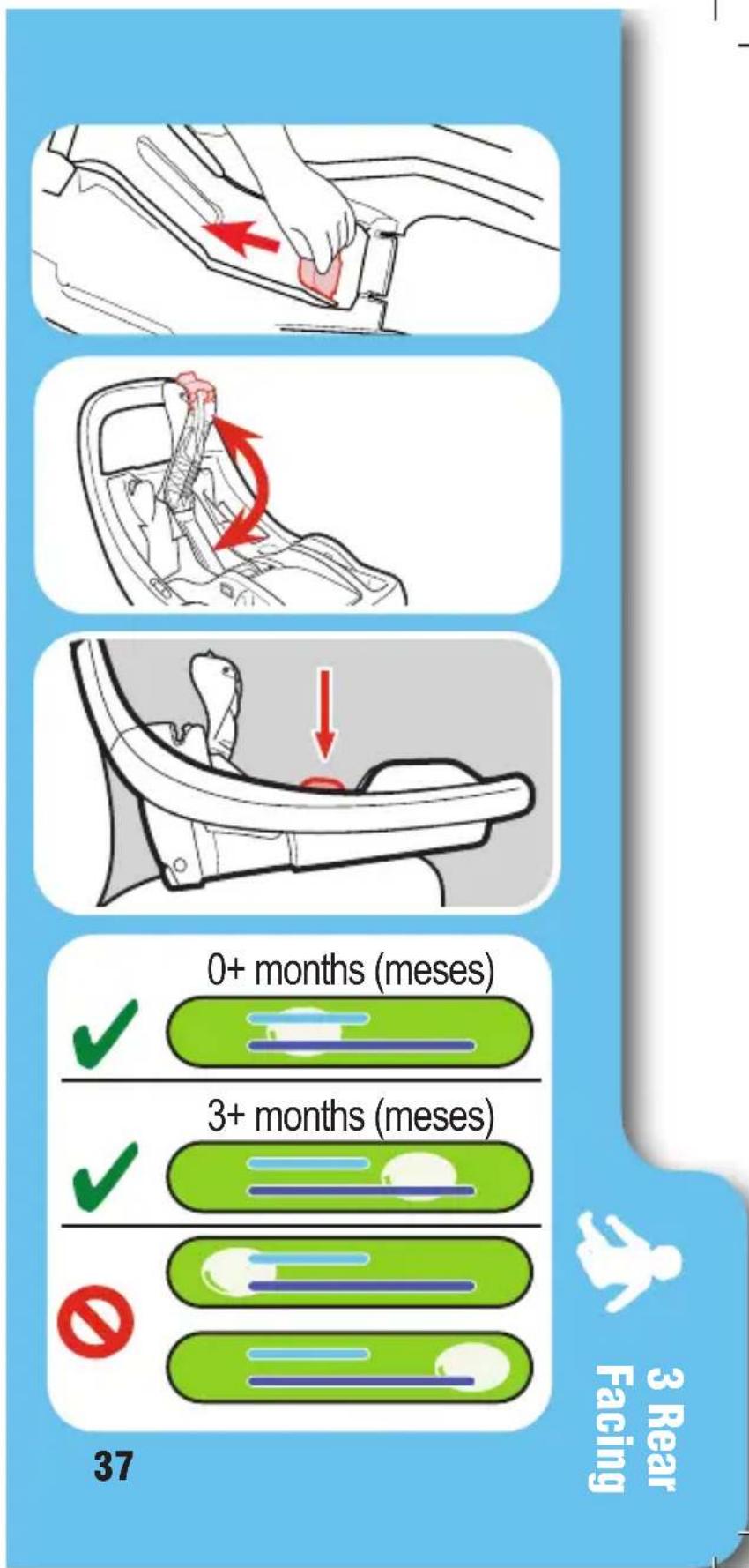 GRACO Premier SnugRide SnugFit 35 XT - Check the Level Indicator - 1