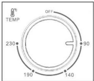 TEMP 230 OFF 90 190 140