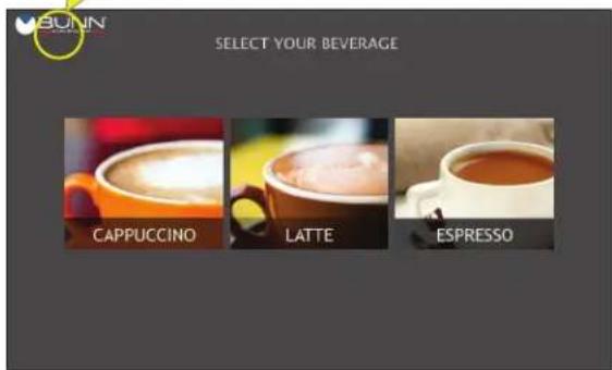BUNN SELECT YOUR BEVERAGE CAPPUCCINO LATTE ESPRESSO